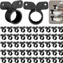 52 Pcs 3/4 Inch Suspension Pipe Clamps-Butterfly Style Pex Tubing Clamps-Black Pex Tubing Pipe Support for Pex, Copper, Cpvc Pipe