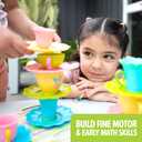 Educational Insights Teacup Pile-Up - Relay Race Games for Kids, Gross Motor Preschool Games for 4 Year Olds, Birthday Party Activities, Matching and Patterning Toddler Game