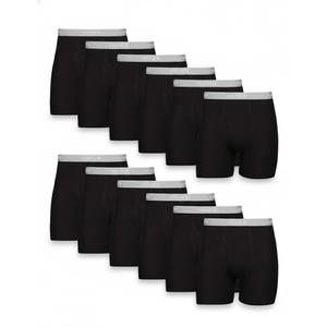 Hanes Men's Underwear Boxer Pack, Performance Stretch Underwear, Moisture-wicking Boxer for Men, 6-pack Small