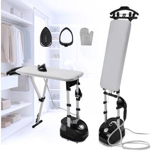 1950W Commercial Standing Garment Steamer for Clothes, 3-in-1 with Dry Ironing Mode, 3 Steam Levels, Rapid Heats in 25s for 80min Steam, 2L Tank, Self-Cleaning & Triple Safety Protection