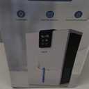 Dehumidifier, Dehumidifiers for Home, 98 OZ Water Tank, (1000 sq.ft) Quiet Dehumidifier for Basement Bathroom Bedroom with Humidity Display, Auto Shut Off, Relaxing 7 Color Ambient Light (White)