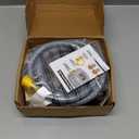 5369 Propane to Natural Gas Conversion Kit, 12FT 3/8" ID Natural Gas Hose with Quick Connect for weber, char-broil, blackstone, Pizza Oven, Fire Pit, Generator(Only Applicable to Devices with 3/8" ID)