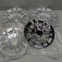 Golf Cart Hubcaps 8 inch, Universal Wheel Covers Hub Caps for Club Car, EZGo, Yamaha Golf Buggies Size 8" (Set of 4 Silver)