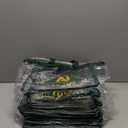 10 pcs Medium clear bags, green straps, green logo
