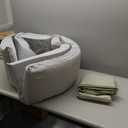 MABOZOO 3 Inch Thick Yoga Mat, Extra Thick Gymnastics Mat With Carrying Handles for Men Women, PU Leather Anti-Tear Fitness Foam Exercise Mat for Yoga, Pilates, Stretching (Army Green)