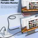 UANTIN USB C Monitor Display Cable 10FT (8K@30Hz 4K@120Hz/60Hz) USB C 3.2 Gen 2x2 Video Cable, 240W Fast Charge, 20Gbps Data Transfer, Type C Compatible with iPhone 16, MacBook Pro/Air, iPad, Monitor