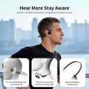 2026 Bone Conduction Headphones, Bluetooth 6.0 Open Ear HeadphonesWireless Sports Earphones IPX5 Waterproof, 10H Long Battery Life Playtime for RunningCyclingGym (Gray-Black)