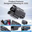 NACS to CCS UL2252 Certified500A/1000V DC Adapter, Tesla Super Charger to CCS Adapter For Nissan,Volkswagen,Toyota,BMW,Audi,Porsche,Rivian,GM,Mercedes,Volvo,Hyundai,Kia,Honda,Acura to Tesla Adapter