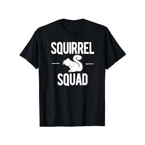 Black "Squirrel Squad" TShirt Medium