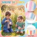 Eaasty 1000 Pcs 6 oz Ice Cream Cups Disposable Paper Dessert Bowls Bulk Mini Sundae Bowls for Hot and Cold Food Frozen Dessert Yogurt Cups for Ice Cream, Yogurt Gelato(Pastel,Stripes)