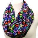 Di Capanni Cancer ribbon infinity scarf women Oncologists survivors doctors nurse chemotherapy chemo (Black)