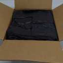 Fuxury 500 Count Plastic T-shirt Bags Black 11.5" x 6.5" x 21", Grocery, Trash, Take Out, To Go, Restaurants, Retail Shopping Bags in Bulk for Small Business (Made in USA)