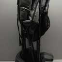 Oversized Camping Chairs, Camp Chairs, Camping Chairs for Heavy People, Padded Outdoor Folding Moon Chairs with Extra Wide Seats, Lawn Chairs Folding Supports up to 350lbs (Black)