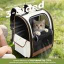 Lekereise Cat Backpack Carriers, Dog Carrier Backpacks with Breathable Mesh for Small Medium Cats Dogs Puppy Up to 18 Lbs, Pet Foldable Carrying Backpack Ventilated for Travel Hiking Collapsible
