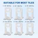 DGSL Tile Leveling System, 4650-Piece 1/8" Tile Spacers Clips Tile Tools, Tile Installation Tools for Professional Ceramic Tile and Stone Installation