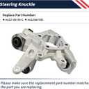 Rear Left Driver Side Steering Knuckle Fit for Ford Flex/Taurus 2009-2019,for Lincoln MKT/MKS 2009-2019 Suspension Knuckle Spindle Replace AG1Z-5B759-C AG1Z5B759C