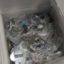 Cam Locks Cabinet Locks Keyed Alike, 1-1/8'' (Length) Cylinder Secure Files Drawers RV Storage Locks Replacement Set, Zinc Alloy Chrome Finish (1-1/8 Inch 16Pcs)