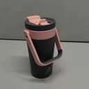 16 oz Insulated Coffee Mug for Outdoor: 2-in-1 Straw Flip Lid, Keep Cold 24H, Fit in Car Cupholder, Leakproof, Stainless Steel Coffee Tumbler with Handle for Work, Sports, Gifts and Home (Rebellion)