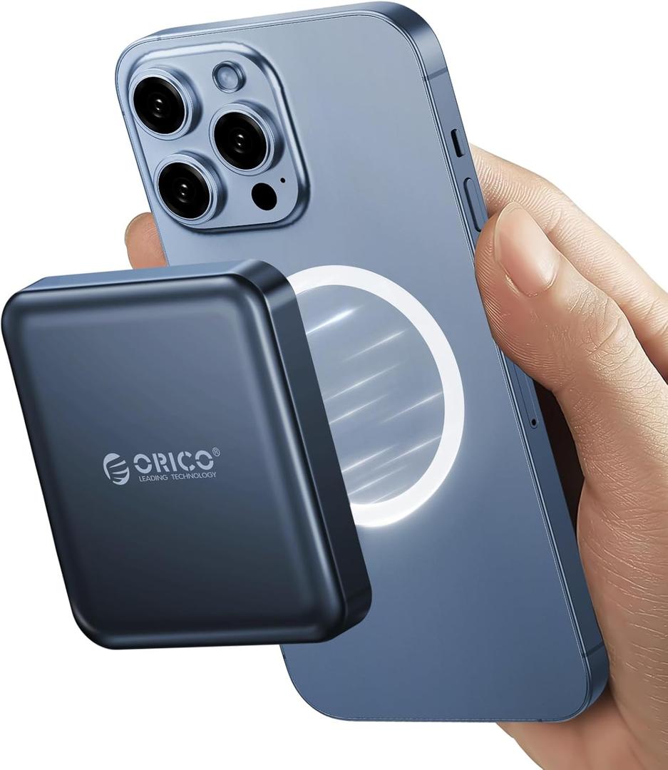 ORICO 2 TB Magnetic External SSD, 4K ProRes HDR Record and Store, USB3.1 Gen2(1000MB/s), USB3.2 Gen2*2(2000MB/s), Portable Solid State Drive, Compatible with USB-C Smartphone, Computer - A20PLUS (Navy)