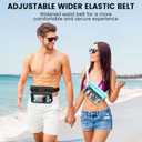 Niveaya IPX8 Waterproof Fanny Pack - 2 Pack, Floating Dry Bag Pouch, Phone Waterproof Waist Pouch Dry Bag, Beach, Kayaking, Swimming, Boat Essentials, for iPhone 17/16/15/14/13/12 Pro Max up to 9.5" (Black&Green)