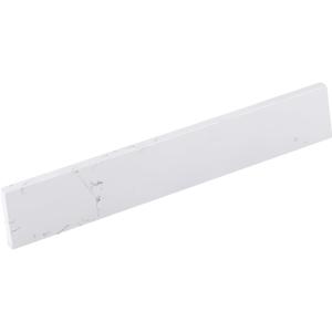 21 in. W x 4 in. H Engineered Stone Sidesplash for Bathroom Vanity Sink Top in Carrara White