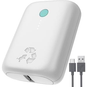 Nimble Champ Lite Portable Charger, 5200mAh Fast Charging Power Bank 15W USB C and A Port with Cable, Travel Essential Battery Pack for iPhone Galaxy Pixel MacBook iPad Kindle Airpod Laptop Tablet (STONE)