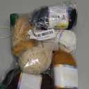 Beginner Easy Yarn Kit for Knitting,Crocheting; Worsted Weight Medium #4; Cotton Blend Yarn for Amigurumi with Tools (Scorching Lava, 6 Skein)