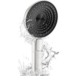 Handheld Shower Head with High-Pressure Built-In Power Jet Luxury Modern 3-Spray Bathroom Powerful Shower Heads