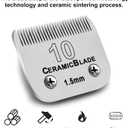 3 Pack 10 Blade Dog Grooming Blades Compatible with Andis Clippers/Oster A5/Wahl KM,Detachable Stainless Steel Blade,Size-10, 1/16-Inch Cut Length