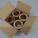 SAMHITA Handmade Acacia Wood Napkin Ring Set of 12 for Dining, Anniversary, Birthday, Christmas | Napkin Ring for Home and Kitchen Dcor