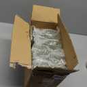 24 Pcs Sage Green Plastic Wine Glasses, Plastic Goblets for Parties, Vintage Wine Glasses Bulk, Reusable Drinking Glass, Drinkware Cups for Wedding Party Reception Event Supplies