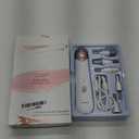 Professional Manicure Pedicure Kit, Electric Nail File Set, Cordless Electric Nail Drill Machine, 5 Speeds Hand Foot Care Tool for Nail Grind Trim Polish(White)