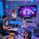YIER Party Bluetooth Speaker:80W Peak Large Stereo Sound for Outdoor,Deep Bass,TWS,Loud with Lights,Portabe Wireless Big Speakers with Long Playtime,House,Projector,Movie