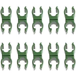 50pcs Plant Trellis Connector Clips Greenhouse Fastener Buckle Cross Clip Rotatable Rod Connector for Tomato Cage Plant Stakes (for 8mm Rods)