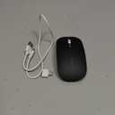 Uiosmuph G12 Wireless Mouse, Silent Rechargeable LED (Black)
