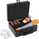 Dual 3ml and 30ml Peptide Case for Fridge, Vial Holder with Ultra-Thick Sponge, Large Room for Syringes and Skin Prep Wipes
