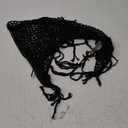 Geyoga Halloween Mermaid Cosplay Skirt Women Crochet Cover up Skirt Swimwear Tassel Beach Grid Knitted Wrap (Black)