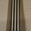 Warm Gold Curtain Rods for Windows Small 28 to 48 Inch 1" Diameter Short Adjustable Heavy Duty Antique Brass Metal Decorative with Finials Vintage Brushed Bronze for Living Room Bedroom Kitchen