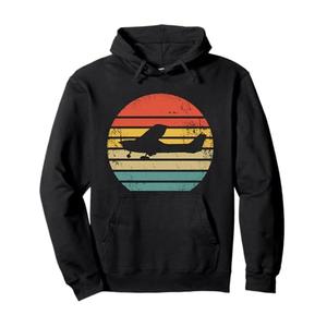 Retro Aeroplane Guide Aviation - Vintage Aeroplane Pilot Pullover Hoodie, S