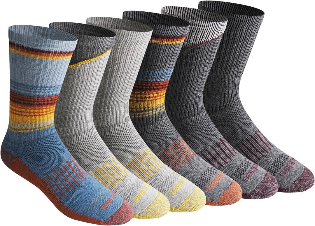 Dickies Men's Dritech Original Moisture Control Crew Socks, XL 6 Pairs