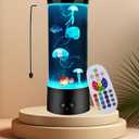 LEHAHA Jellyfish Lamp with 16 Color Changing Relax Mood Light Gift with Remote Control USB/Battery Jellyfish Aquarium for Home Office Table Room Decor Gifts for Kids Adults