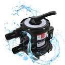SP0714T VariFlo Valve Replacement for Hayward SP0714T VariFlo XL Top Mount Multiport Valve Part for Above-Ground Pro- or VL Series Sand Filter, 1.5 Inch Plumbing, 7-Position Control Valve