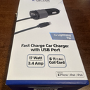 ZGear Fast Charge Car Charger with USB Port 17 Watts, 3.4 Amp, 6 Ft