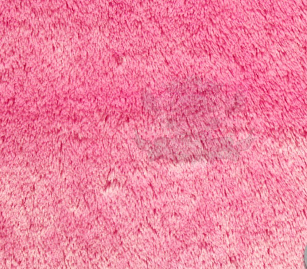 Solid Plush Shag Area Rug, Pink, 31" x 20"