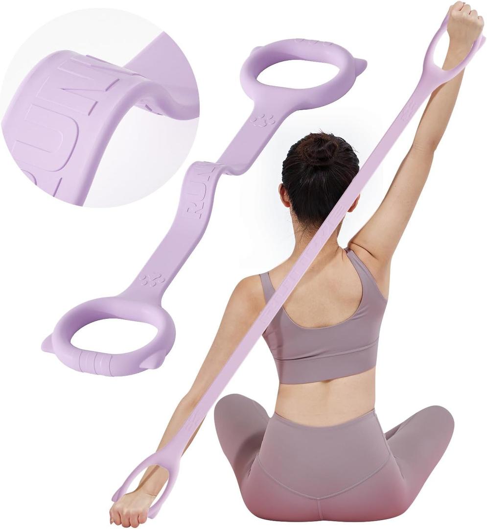 Figure 8 Workout Resistance Band - 3 Elasticities Optional 20 30 40lb, Thicker Durable Arm Back Shoulder Exercise Elastic Rope Yoga Straps Pilates Flexbands, Physical Therapy Stretch Bands