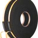 Self Adhesive Foam Tape Weatherstrip 1/4in x 1/8in x 66Ft High Density Foam Insulation Strips Foam Seal Weather Stripping with Strong Adhesive for Door and Window Sound Isolation Soundproofing