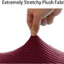 LINGXIYA Soft Stretch Plush Armrest Covers, Spandex Armrest Cover for Chairs/Sofas, Couch Arm Cover, Furniture Protector Armchair Slipcovers for Recliner, Set of 2