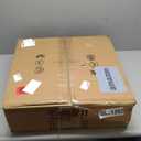 zouzai Low Profile Ceiling Fan with Lights and Remote, 18.9 inch Modern Ceiling Fans Flush Mount, Dimmable LED Fan Light, Ceiling Fans with Lights for Bedroom (Black, Frosted Ring)