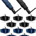 Wesiti 10 Pack Rain Umbrellas Bulk Automatic Open Close Collapsible Umbrella for Men Women