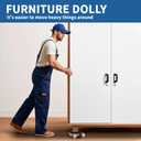 Heavy Duty Furniture Movers with 4 Wheels,Furniture Lift Mover Tool Set with 2000 lbs Load Capacity, Easy Sliders Dolly with Removable Side Guards&Brake, for Moving Appliance,Sofa etc (Orange)